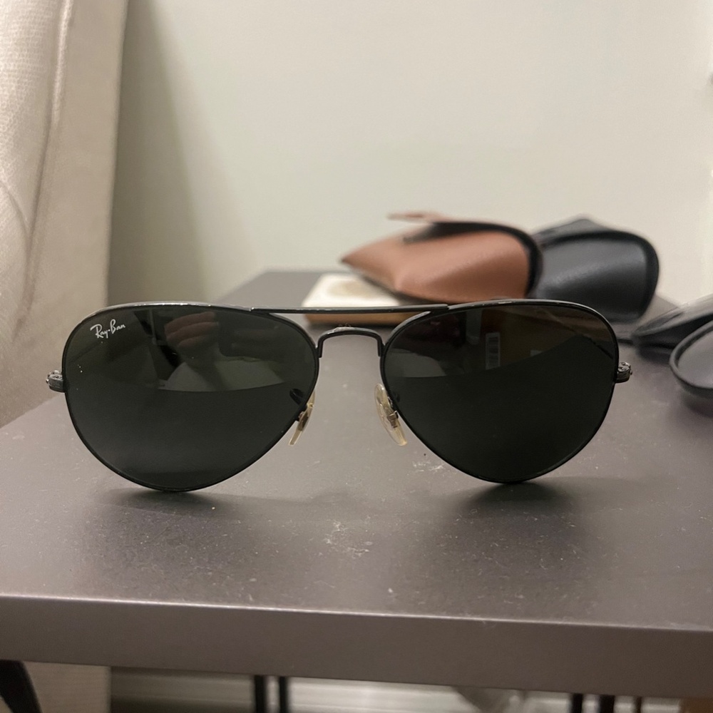 Ray Ban Aviator Total Black Sunglasses